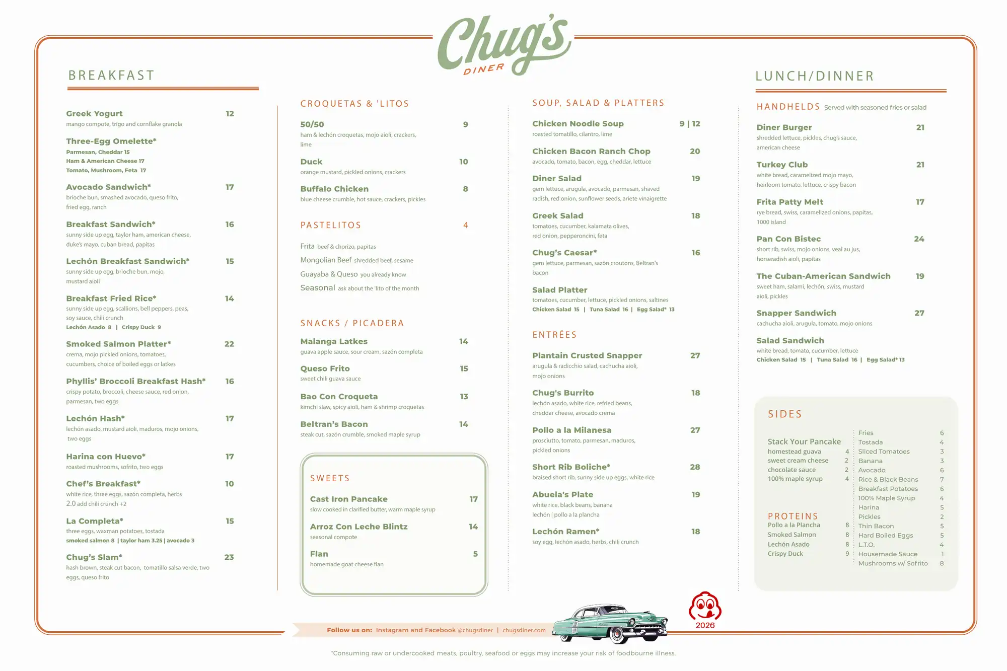 August Menu Page1