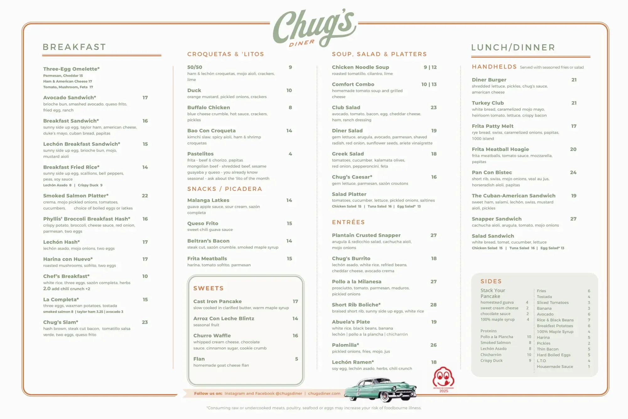 Chugs Menu 2025 NEW PRINT Q4 p00